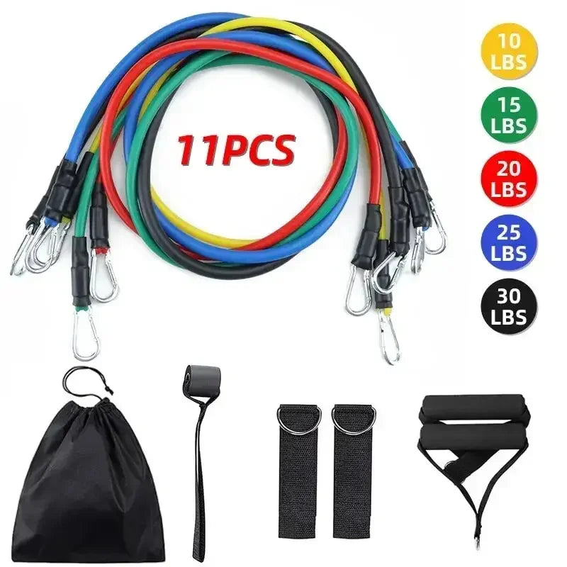 11- Piece Resistance Bands Set for Fitness